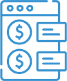 Icon of custom pricing options in a digital layout representing tailored pricing and co-branding