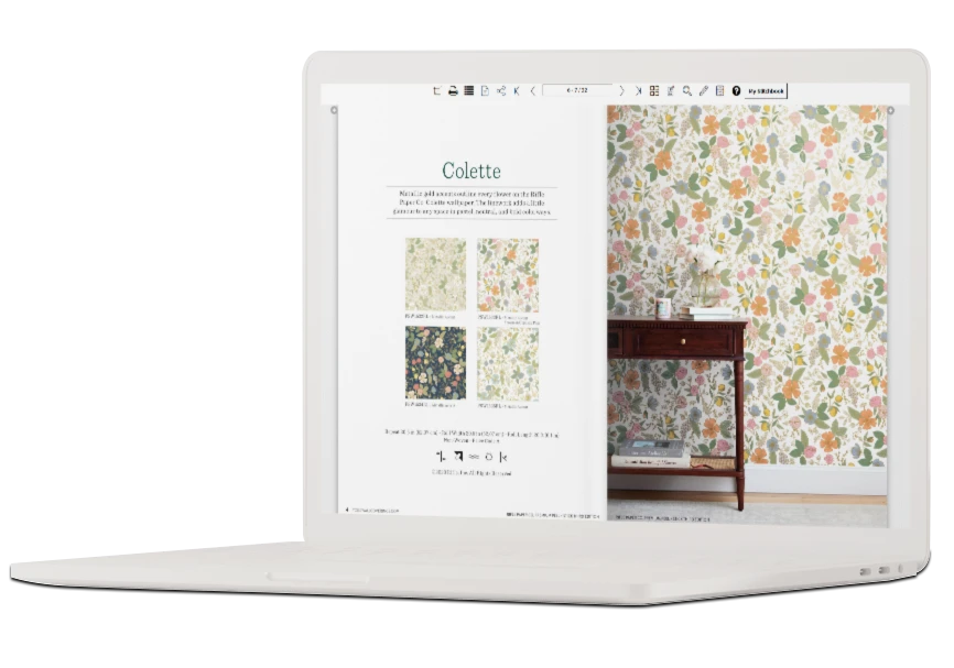 a page from colette wallpaper digital lookbook