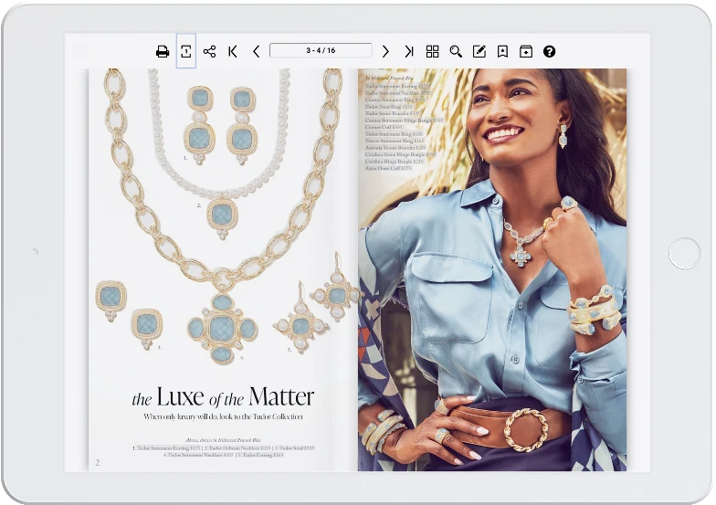 example page from jewelry lookbook