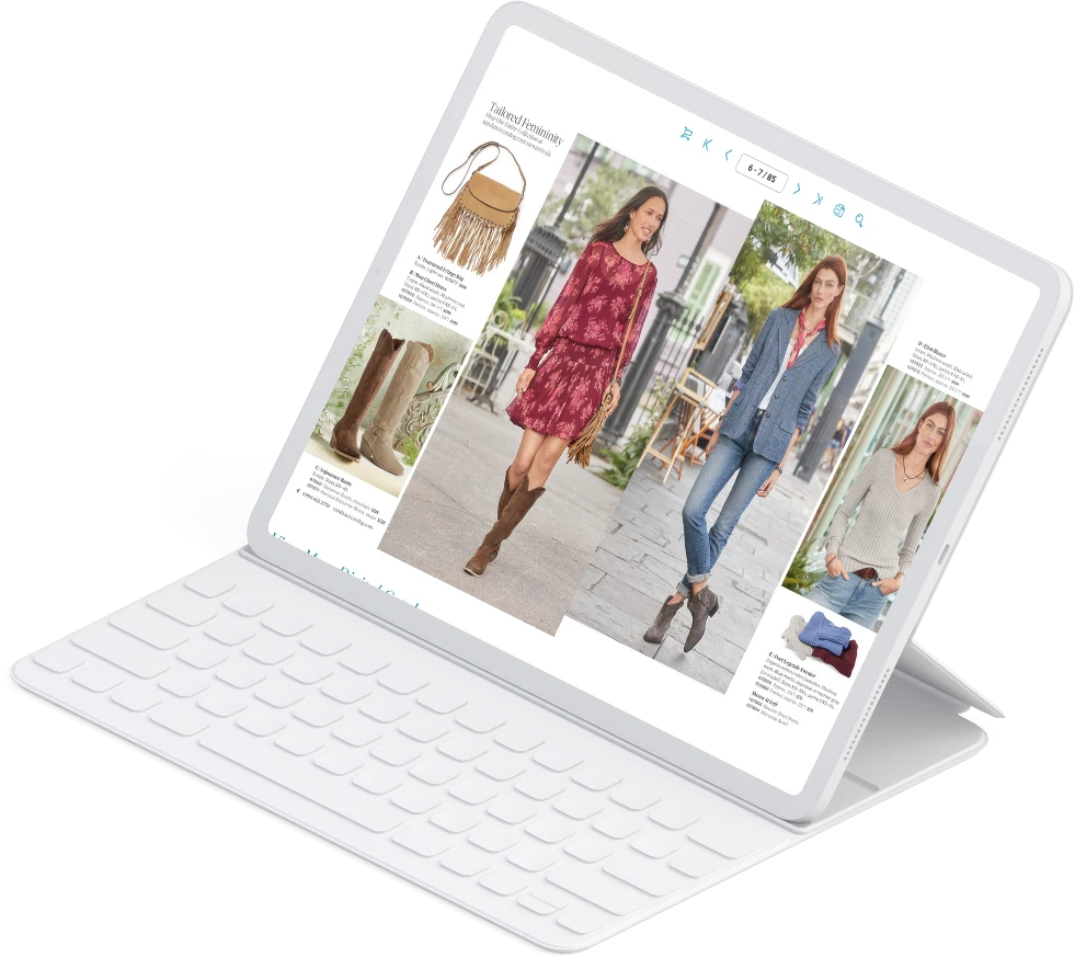 a page from women fashion digital lookbook