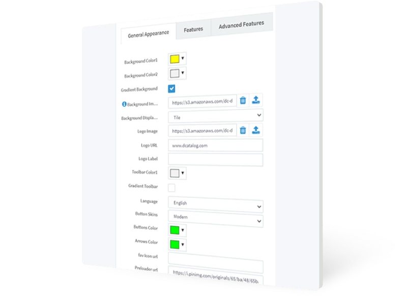 design options for product catalogs