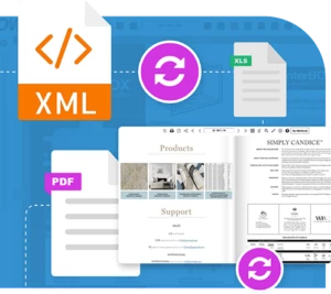 xml to pdf catalog convert icon