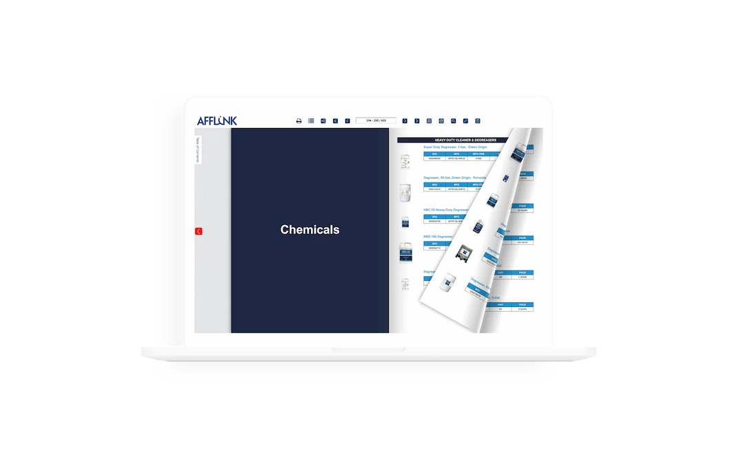 an example of shoppable online catalog created from our xml to pdf catalog conversion tool